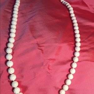 Carved bone necklace